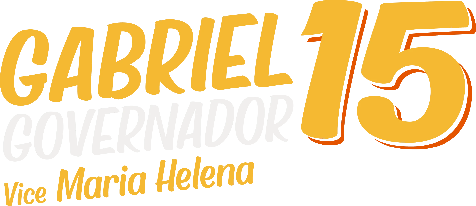 Gabriel 15 — Governador, vice Maria Helena